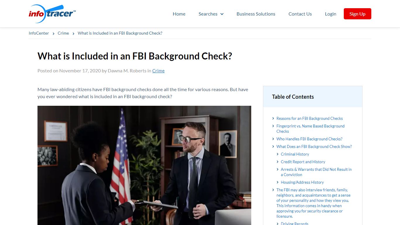 What is Included in an FBI Background Check? - Infotracer.com