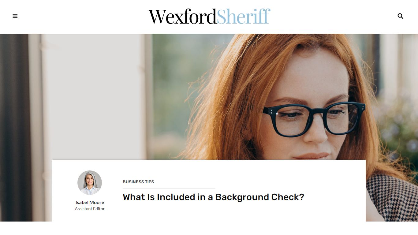 What Is Included in a Background Check? - Wexford Sheriff